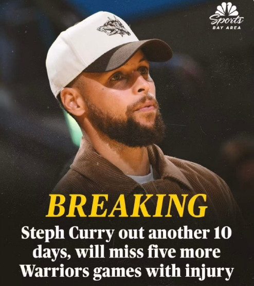 球速体育链接-勇士官宣:库里膝伤十天后复查至少再缺席5场 此前已缺席10场